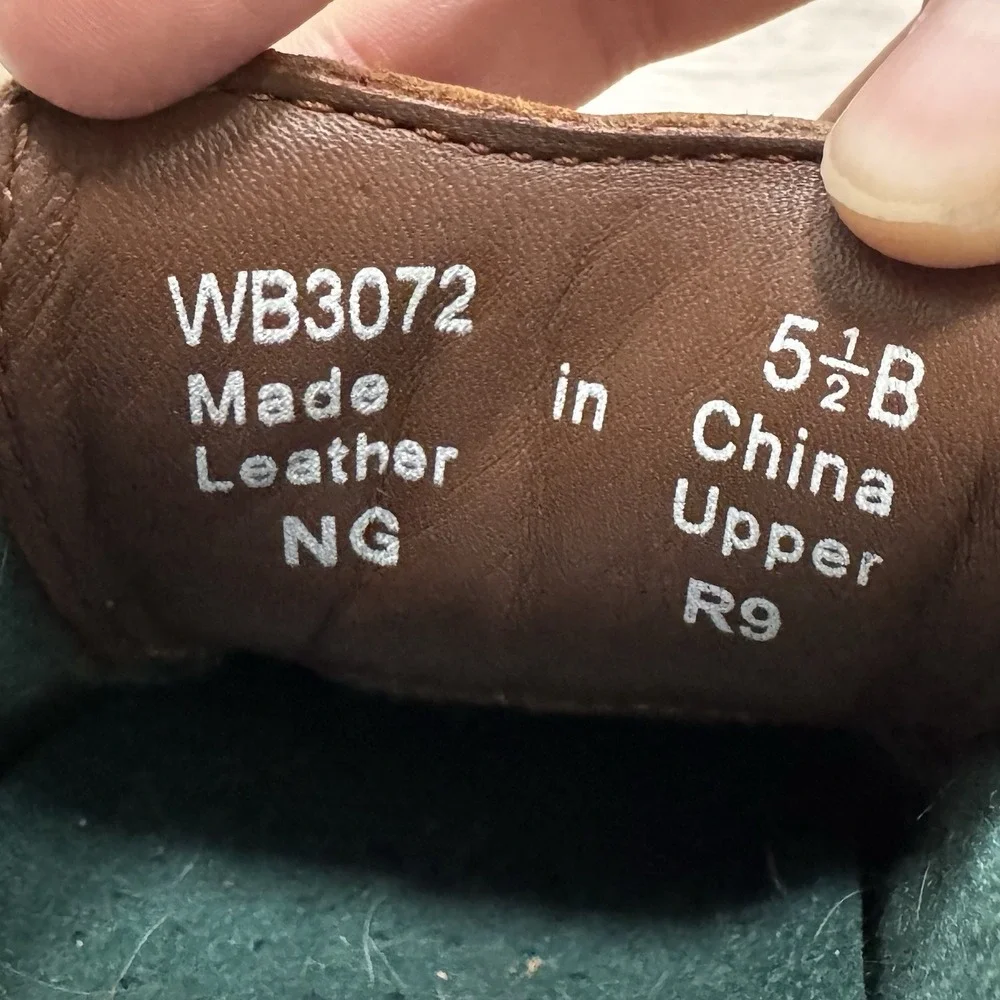 Vtg Ralph Lauren Polo Sport Weatherproof‎ Leather Rubber Slip On Duck Boots 5.5